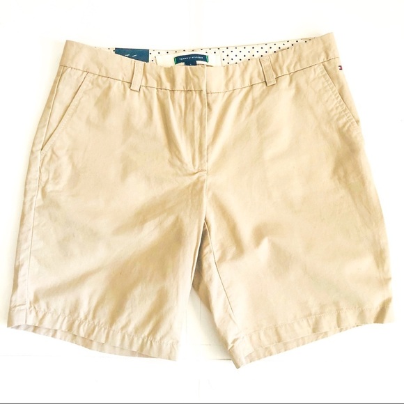 Tommy Hilfiger Khaki Chino Shorts Size 6 NWT - Picture 3 of 13